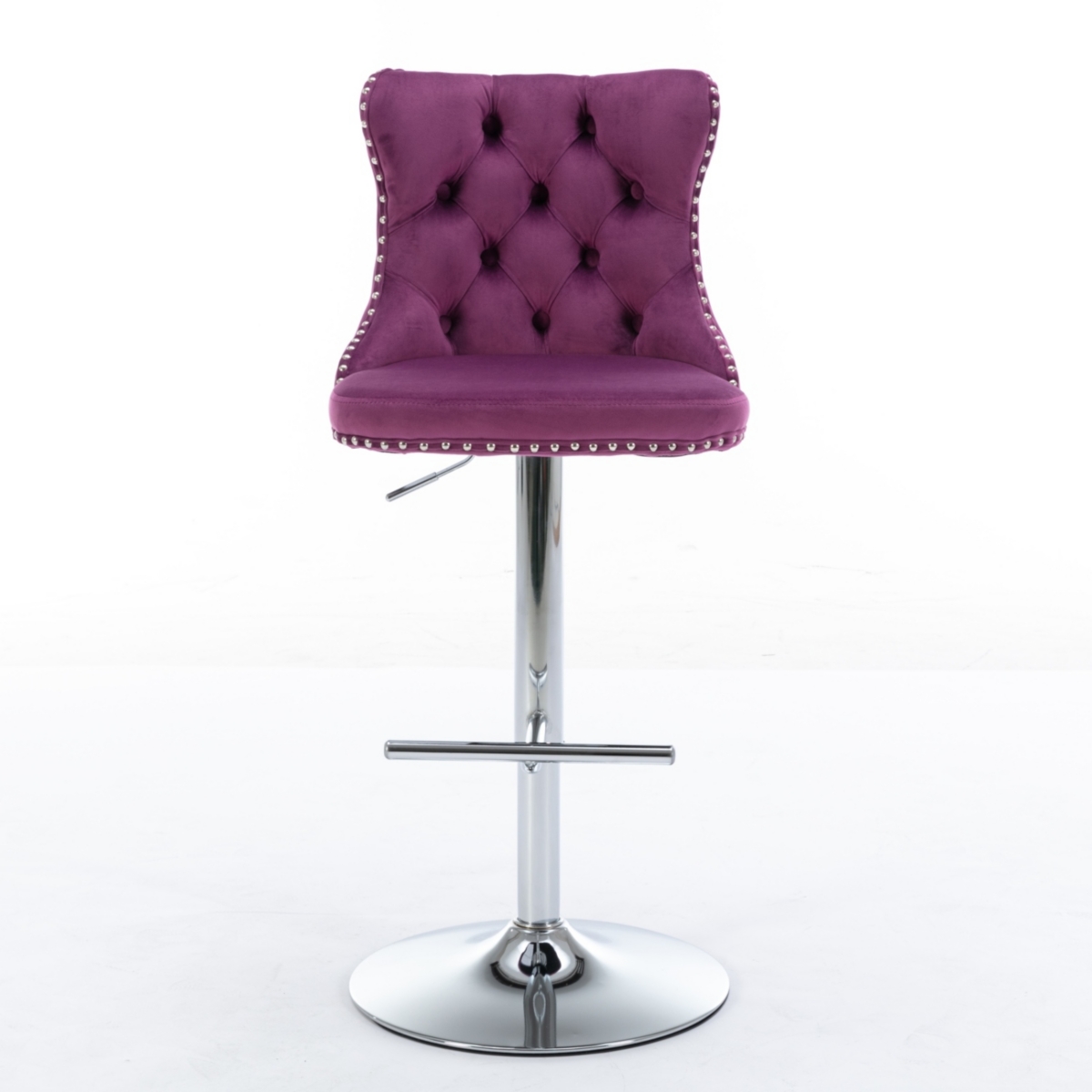 Simplie Fun Hand-Crafted Bar Chair with Ergonomic Support and Durable Base