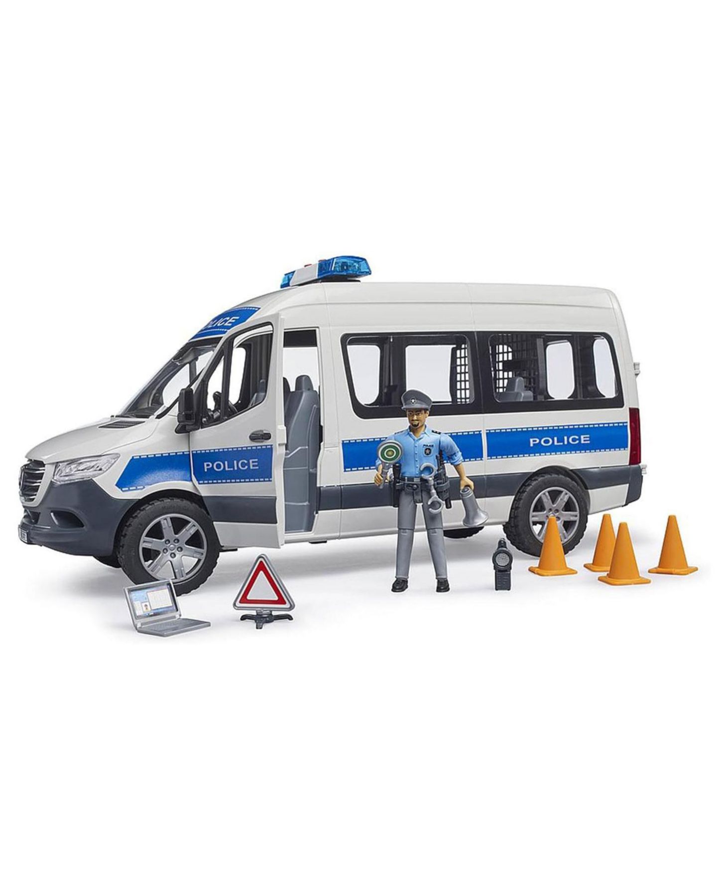 Детская игрушка Bruder 1/16 MB Sprinter Police Toy Vehicle with Light and Sound Module — фото 3