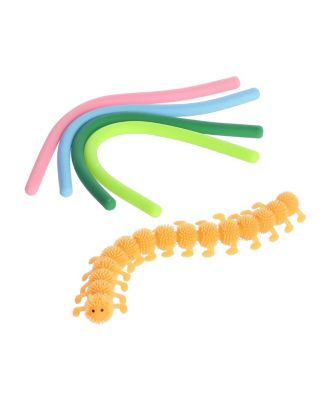 Toys Small Stretchy Caterpillar Engaging Toy Multicolor 6"