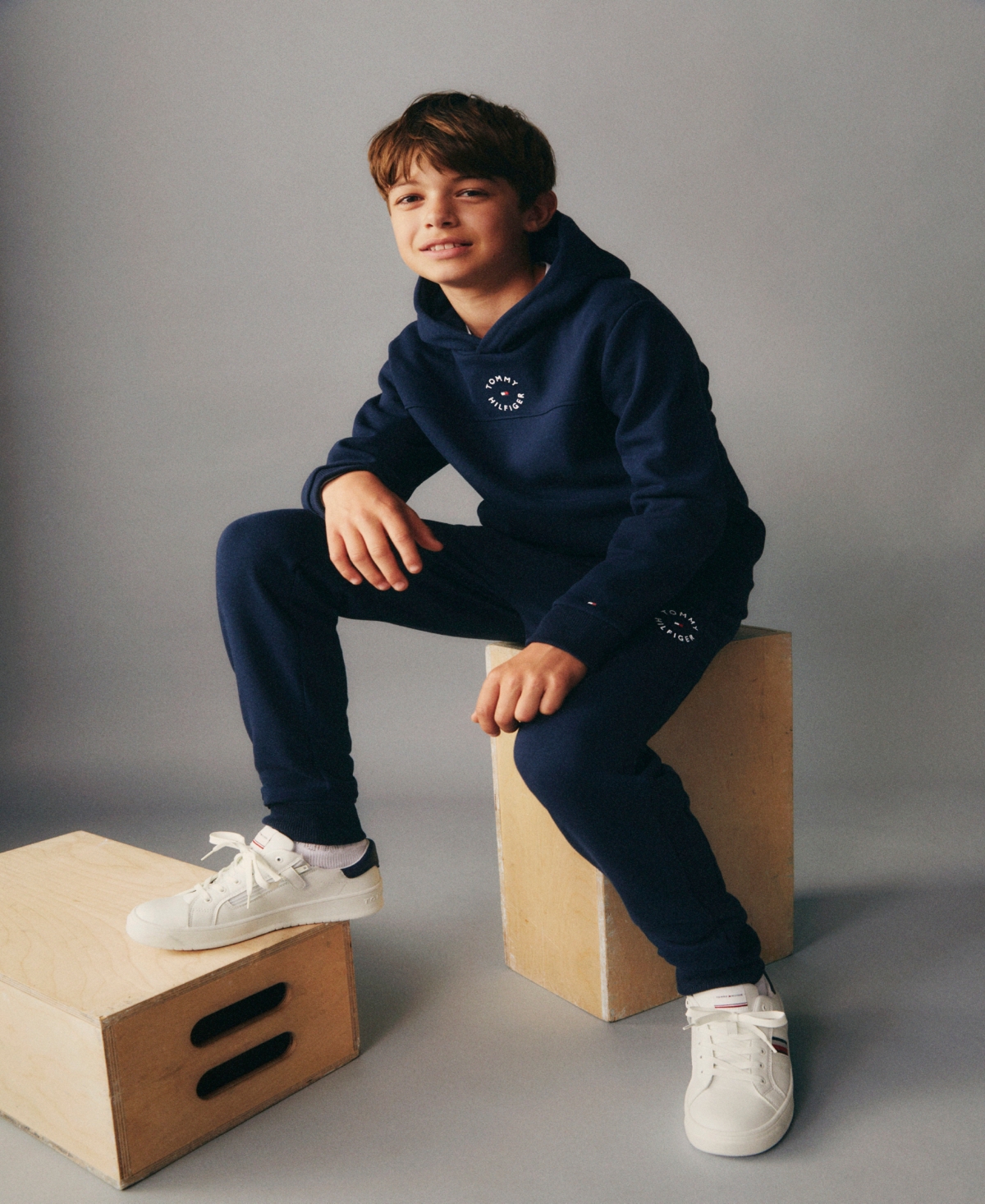 Tommy Hilfiger Pants  Kids Color Blue In Tommy Black