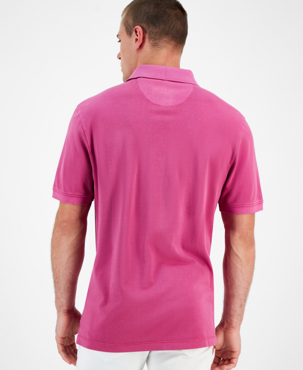 Tommy Bahama Men's Solid Cotton Short-sleeve Lookout Polo Shirt In Bougainvillea