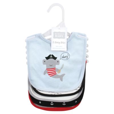 5Pk of Soft Interlock Baby Bibs