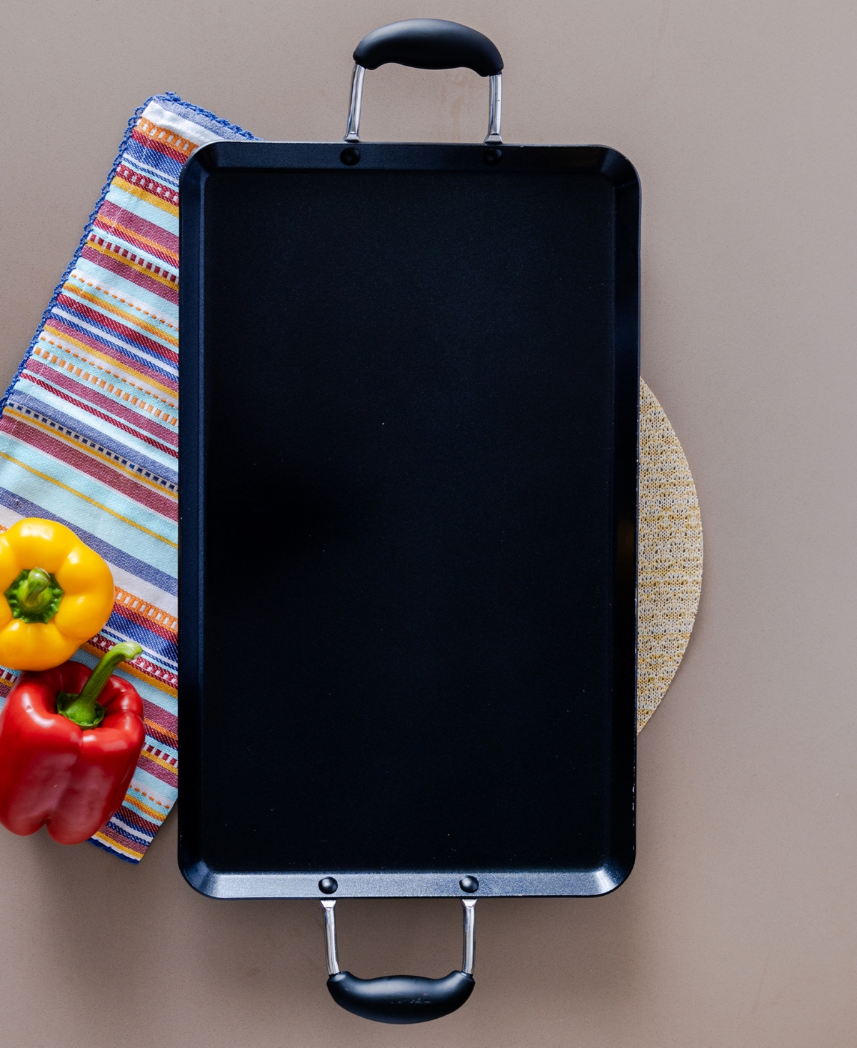 Sedona Kitchen Aluminum Nonstick 19" Double Burner Griddle In No Color