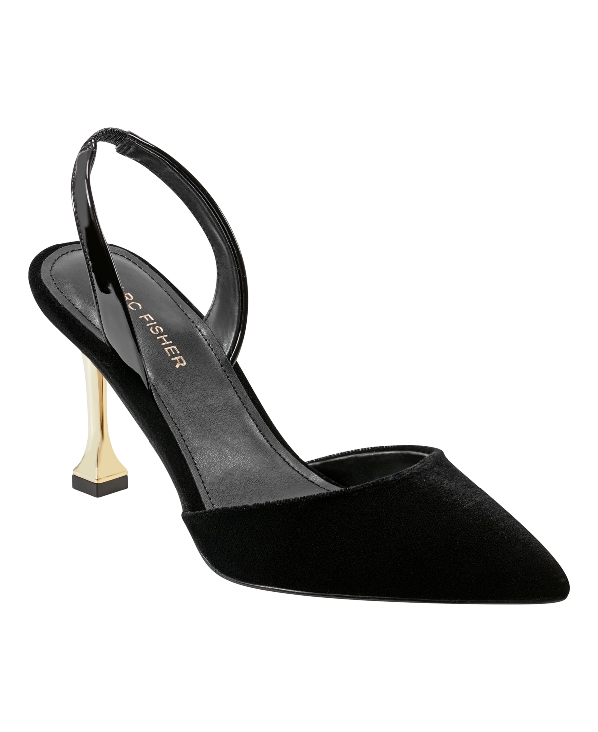 Marc Fisher Women's Hadya Pointy Toe Stiletto Dress Pumps In Black Velvet