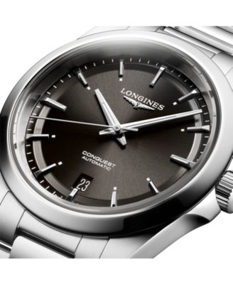 Men's Swiss Automatic Conquest Stainless Steel Bracelet Watch 38mm