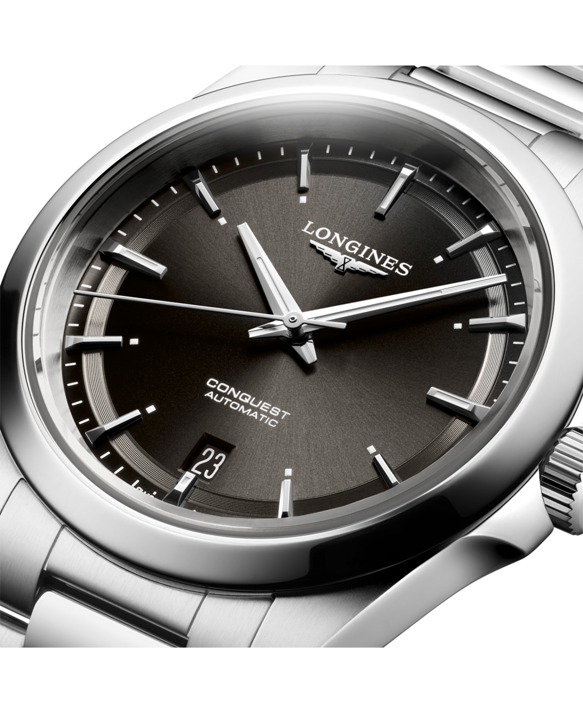 Longines Men's Swiss Automatic Conquest Stainless Steel Bracelet Watch 41mm In No Color