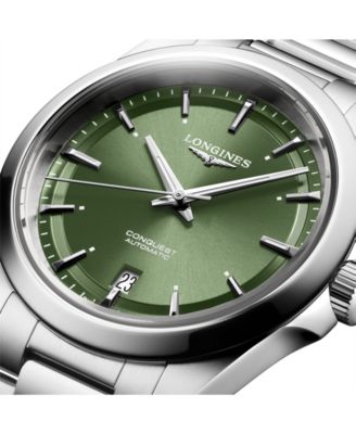 Men's Swiss Automatic Conquest Stainless Steel Bracelet Watch 38mm