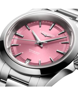 Women's Swiss Automatic Conquest Stainless Steel Bracelet Watch 34mm