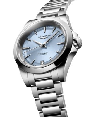 Women's Swiss Automatic Conquest Stainless Steel Bracelet Watch 34mm
