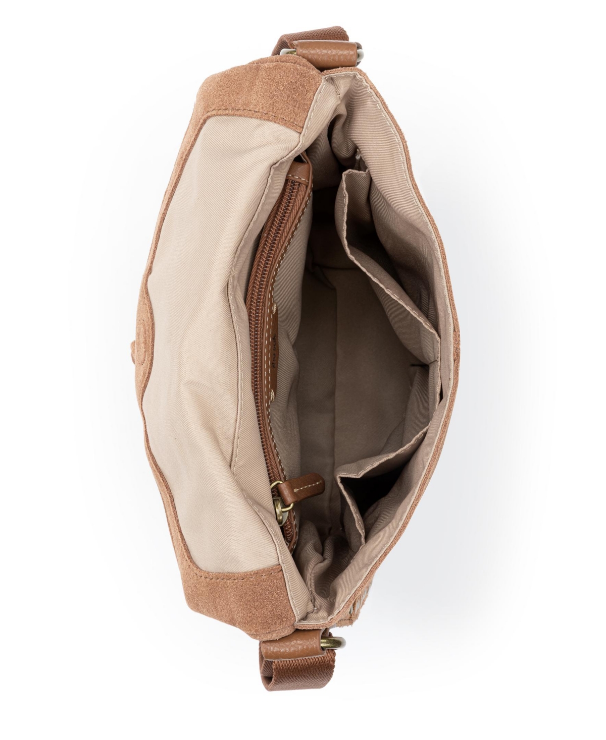 The Sak Silverlake Leather Crossbody Bag In Tobacco Suede