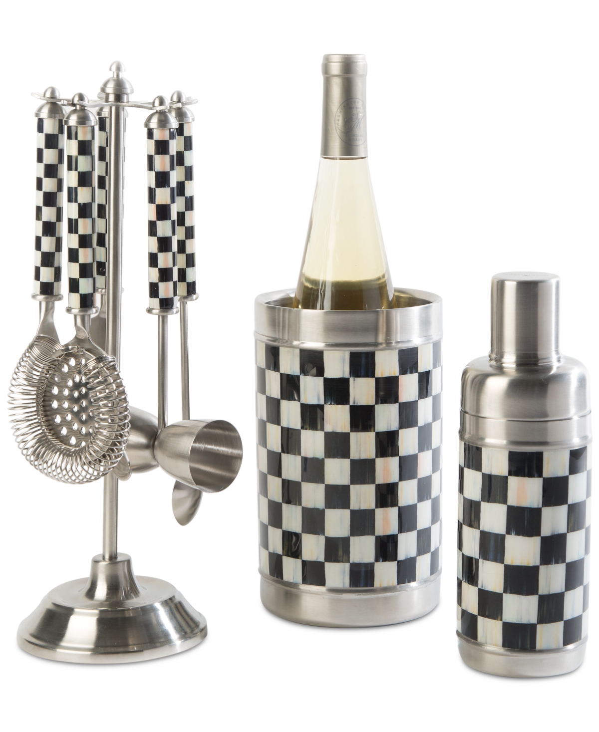 Mackenzie-childs 3260 Courtly Check Bar Tool Set In No Color