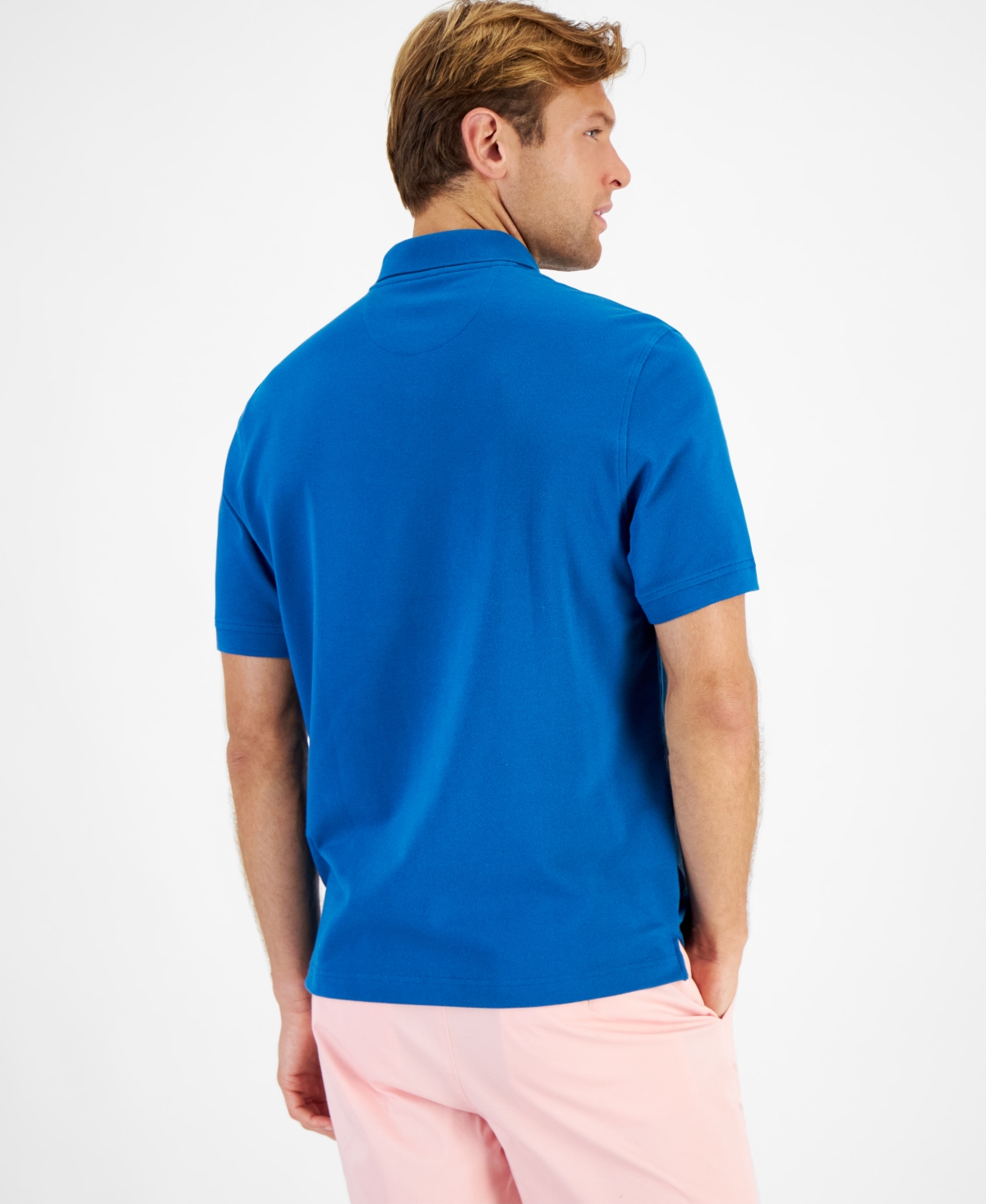Club Room Men's Classic Fit Performance Stretch Polo, Created for Macy's