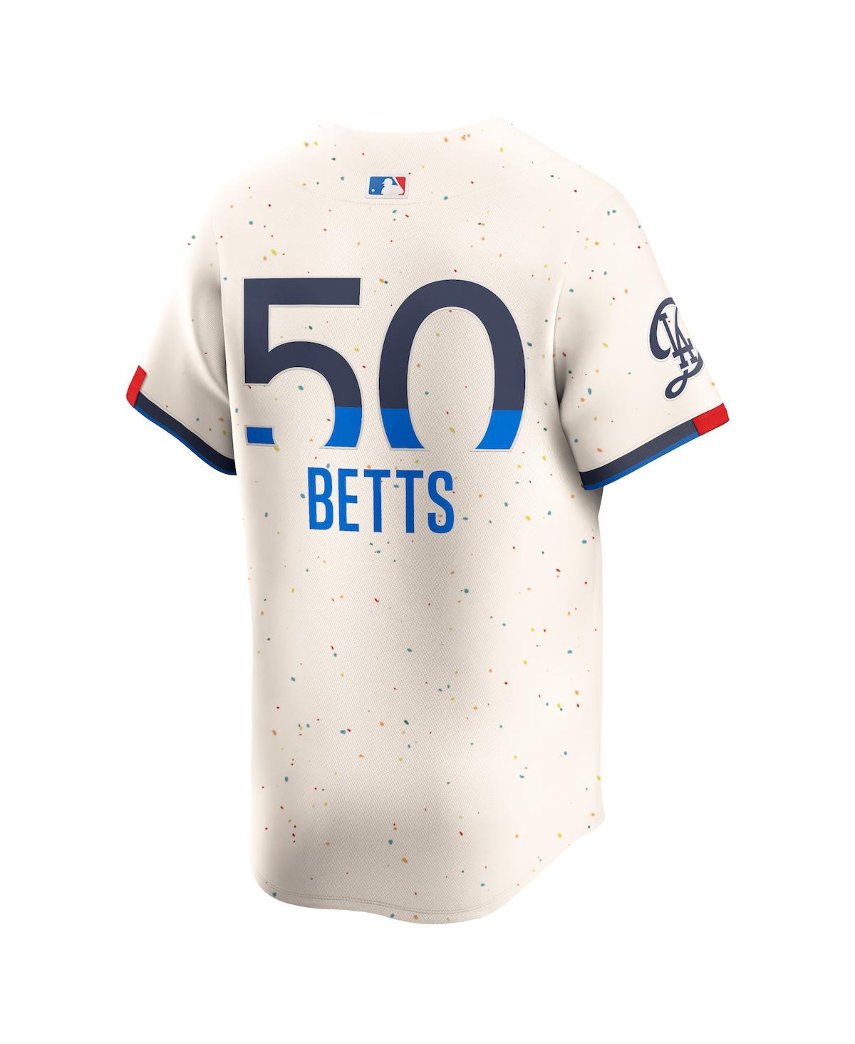 Nike Men'sLos Angeles Dodgers Mookie Betts 2024 City Connect Limited Player Jersey - Cream