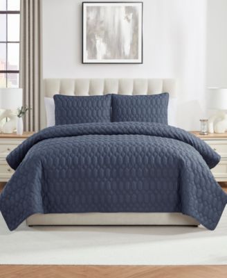 Vcny Home Diamond Quilt Sets In White