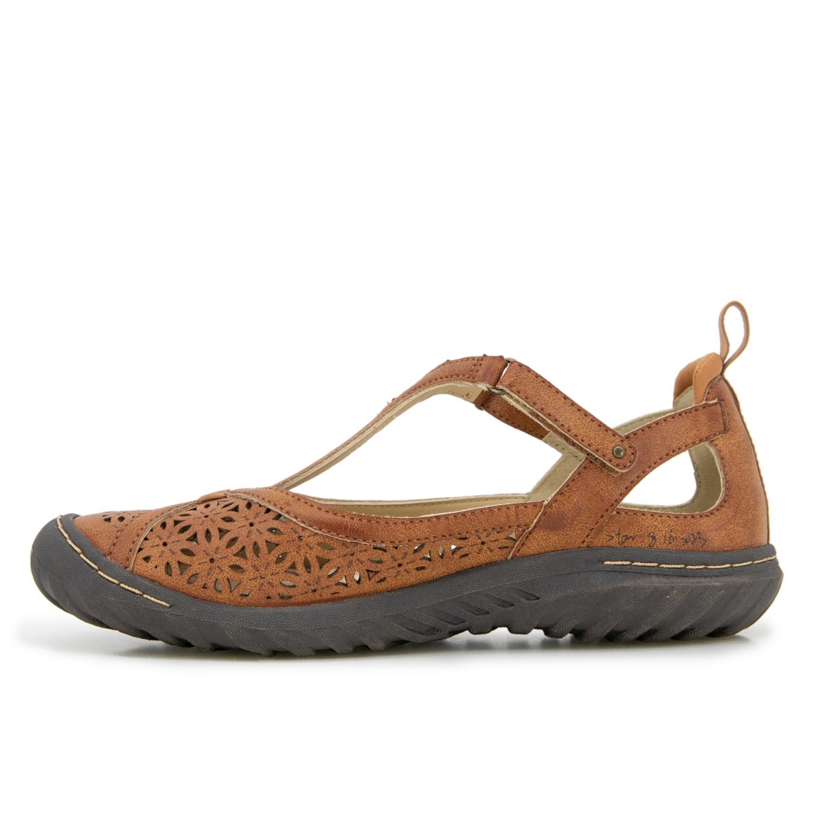 Jbu Women's Daffodil Mary Jane T-Strap Flats