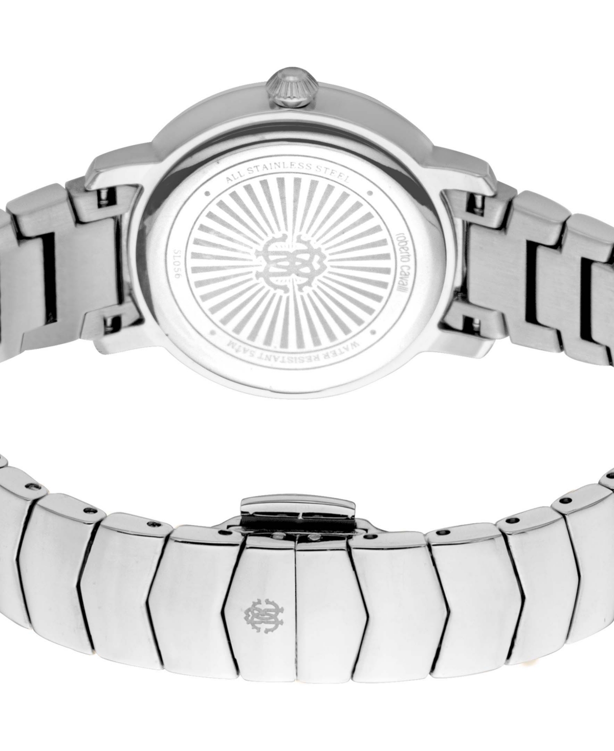 ROBERTO CAVALLI WOMEN'S QUARTZ SILVER-TONE STAINLESS STEEL WATCH 30MM 