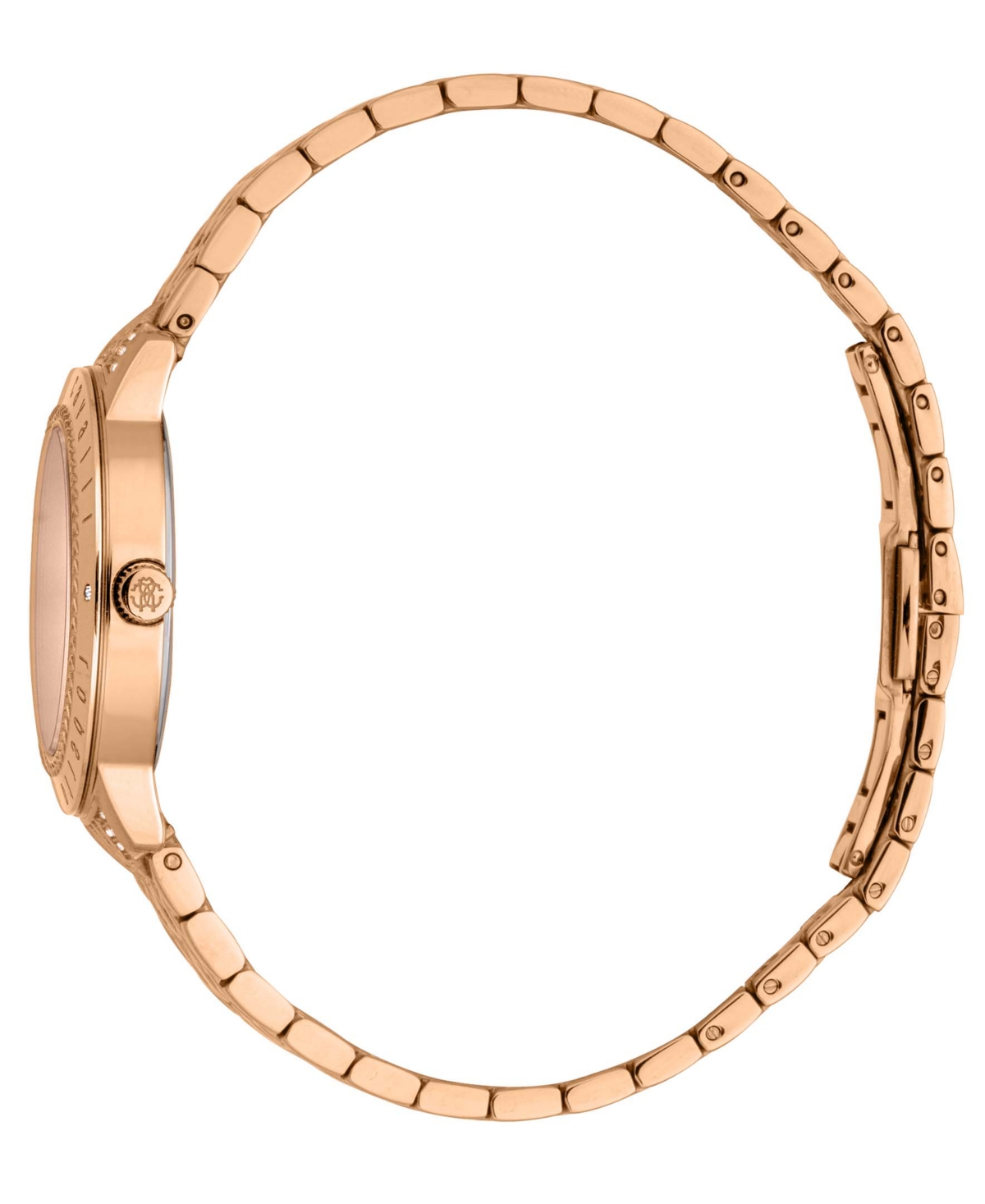 ROBERTO CAVALLI WOMEN'S QUARTZ ROSE-GOLD STAINLESS STEEL WATCH 32MM 