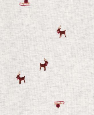 Baby Boys 2-Pc. Reindeer Bodysuit & Suspender Pants Set