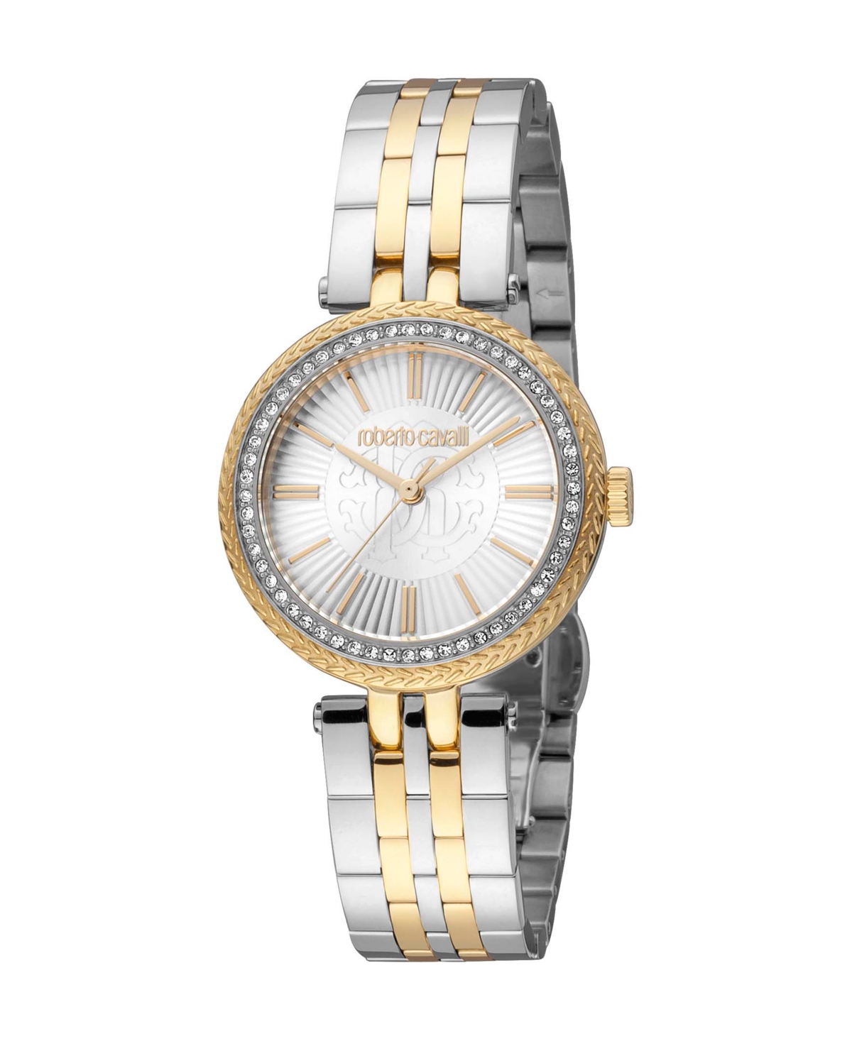 ROBERTO CAVALLI WOMEN'S QUARTZ TWO-TONE STAINLESS STEEL WATCH 30MM 