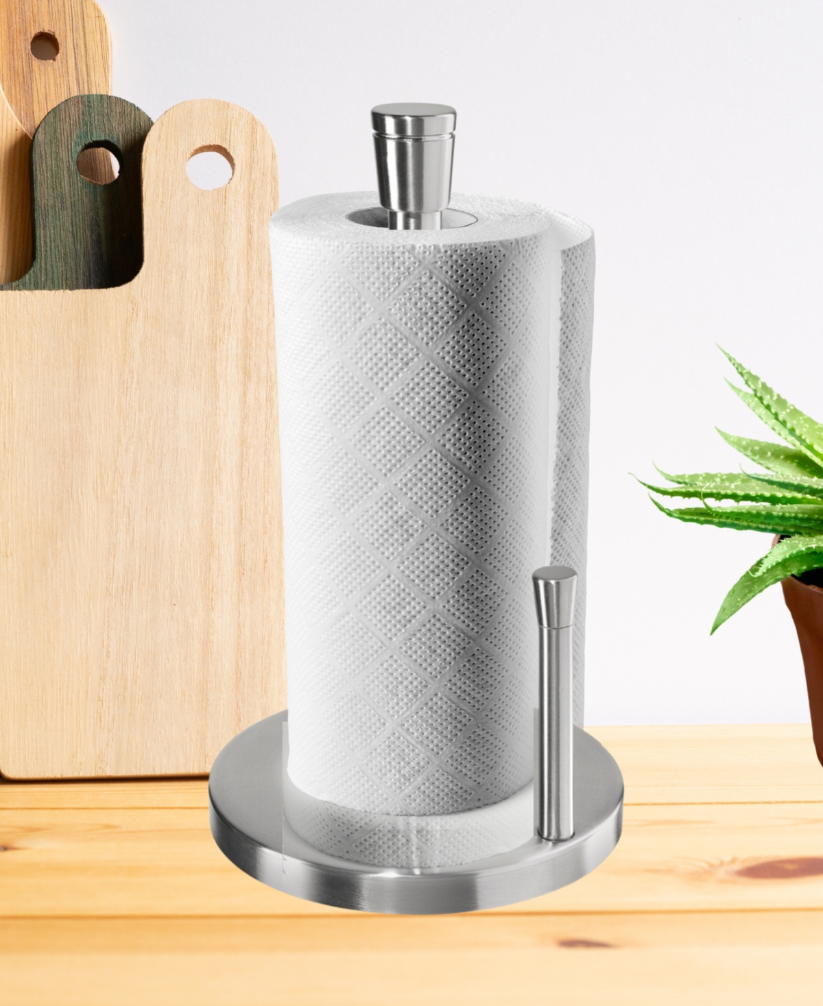 OGGI 13" STAINLESS STEEL PAPER TOWEL HOLDER 