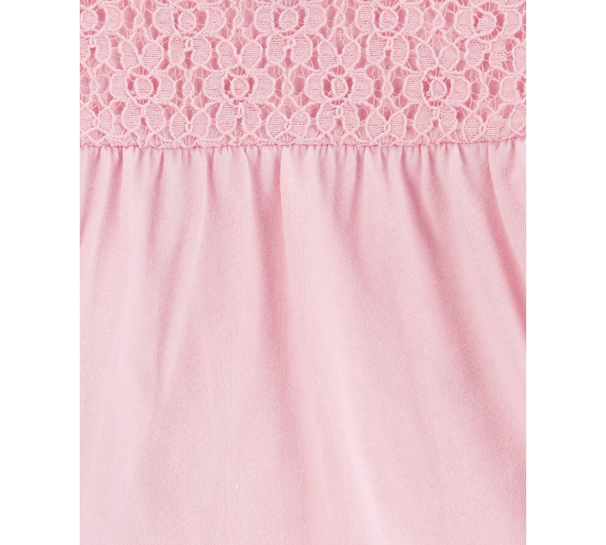 Carter's Baby Girls Cotton Eyelet-Yoke Bodysuit & Floral-Print Pants, 2 Piece Set