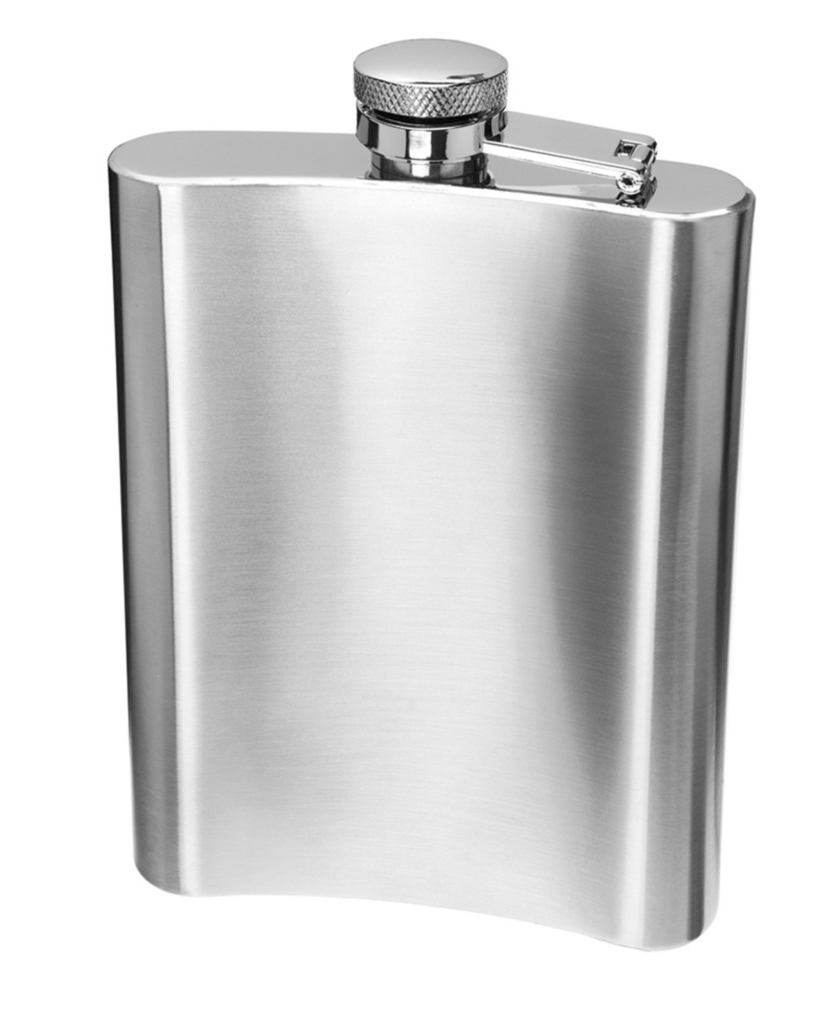 Oggi 8 Oz. Stainless Steel Hip Flask In Stainless Steel