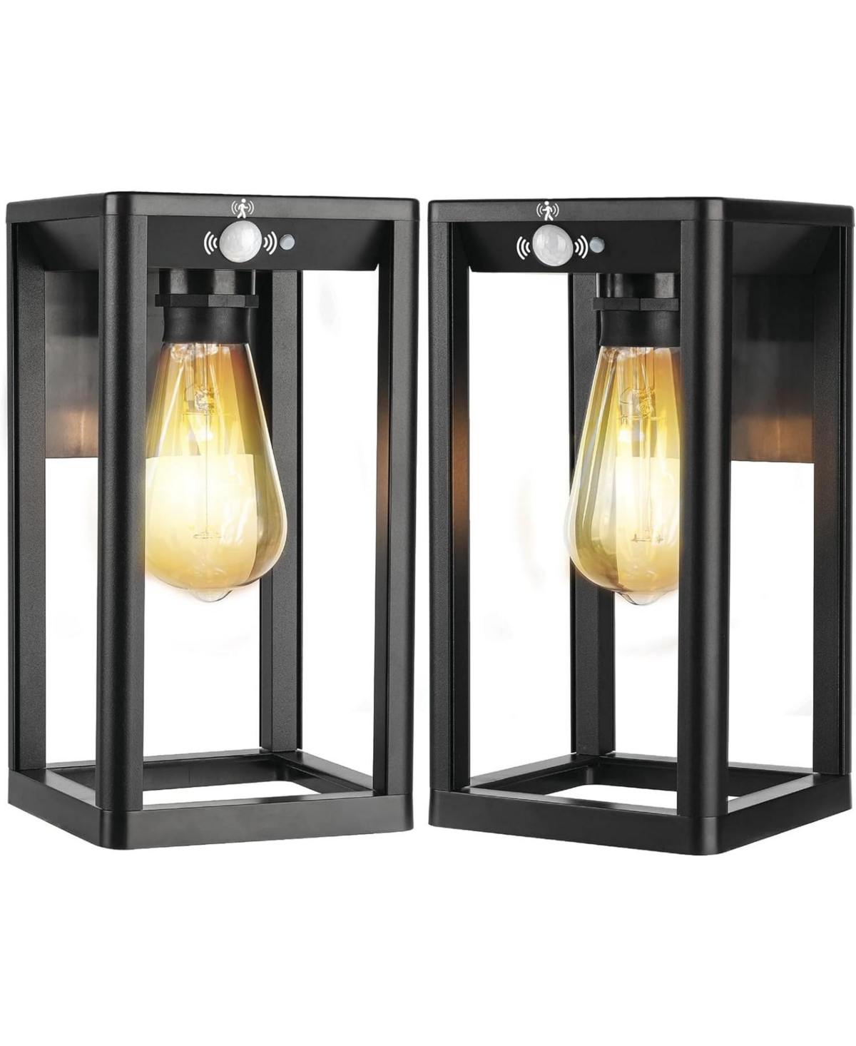 Solar Lantern Outdoor Waterproof 2-Pack - Warm white