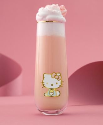 Hello Kitty Stay Gold Stemless Flutes, Set of 4