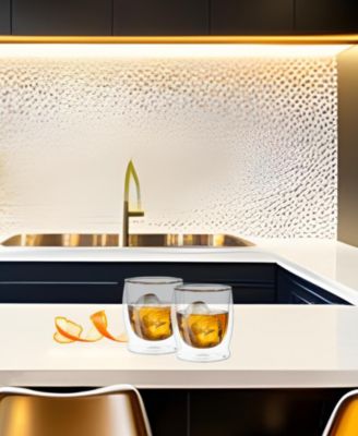 Set of 2, 10oz Whiskey Sipping Double Wall Insulated Glasses