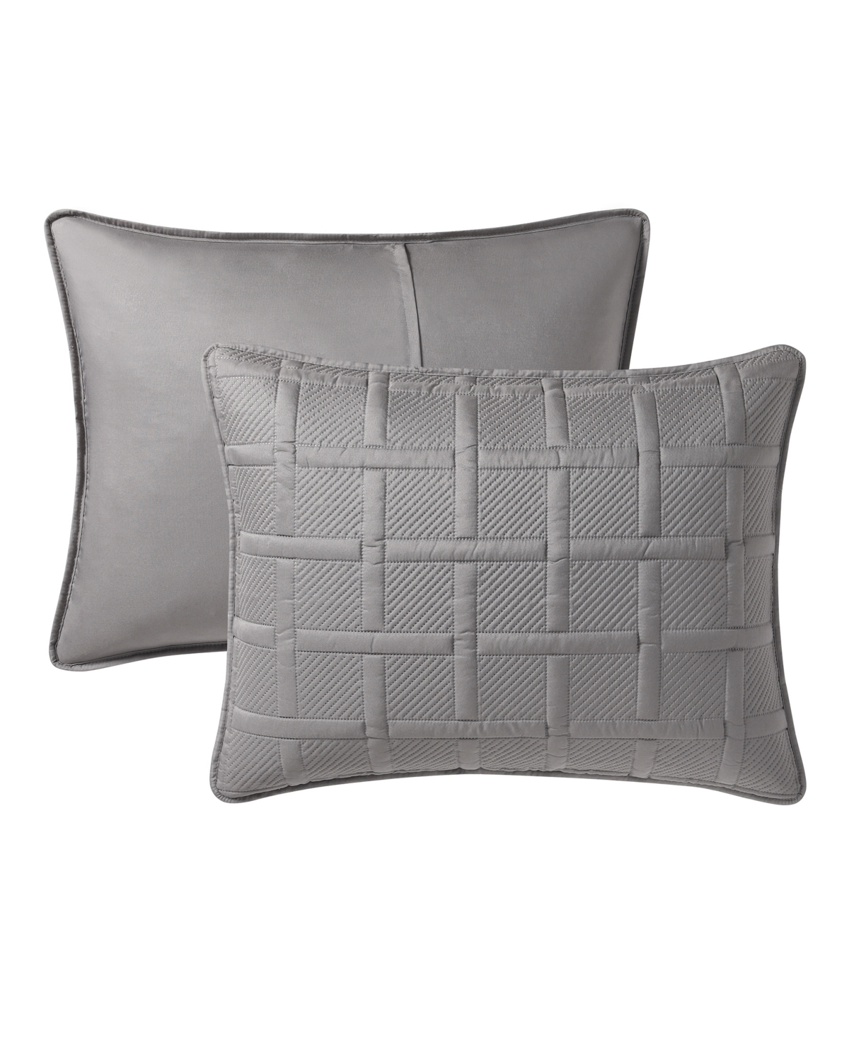Vcny Home Solid Square 3-Piece Quilt Set