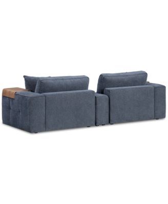 Nycolle 3-Pc. Modular Fabric Sofa with Console