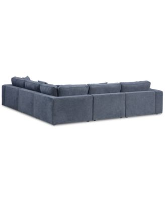CLOSEOUT! Nycolle 5-Pc. Modular Fabric L-Shape Sectional