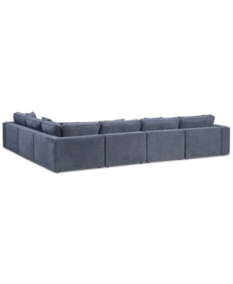CLOSEOUT! Nycolle 6-Pc. Modular Fabric L-Shape Sectional