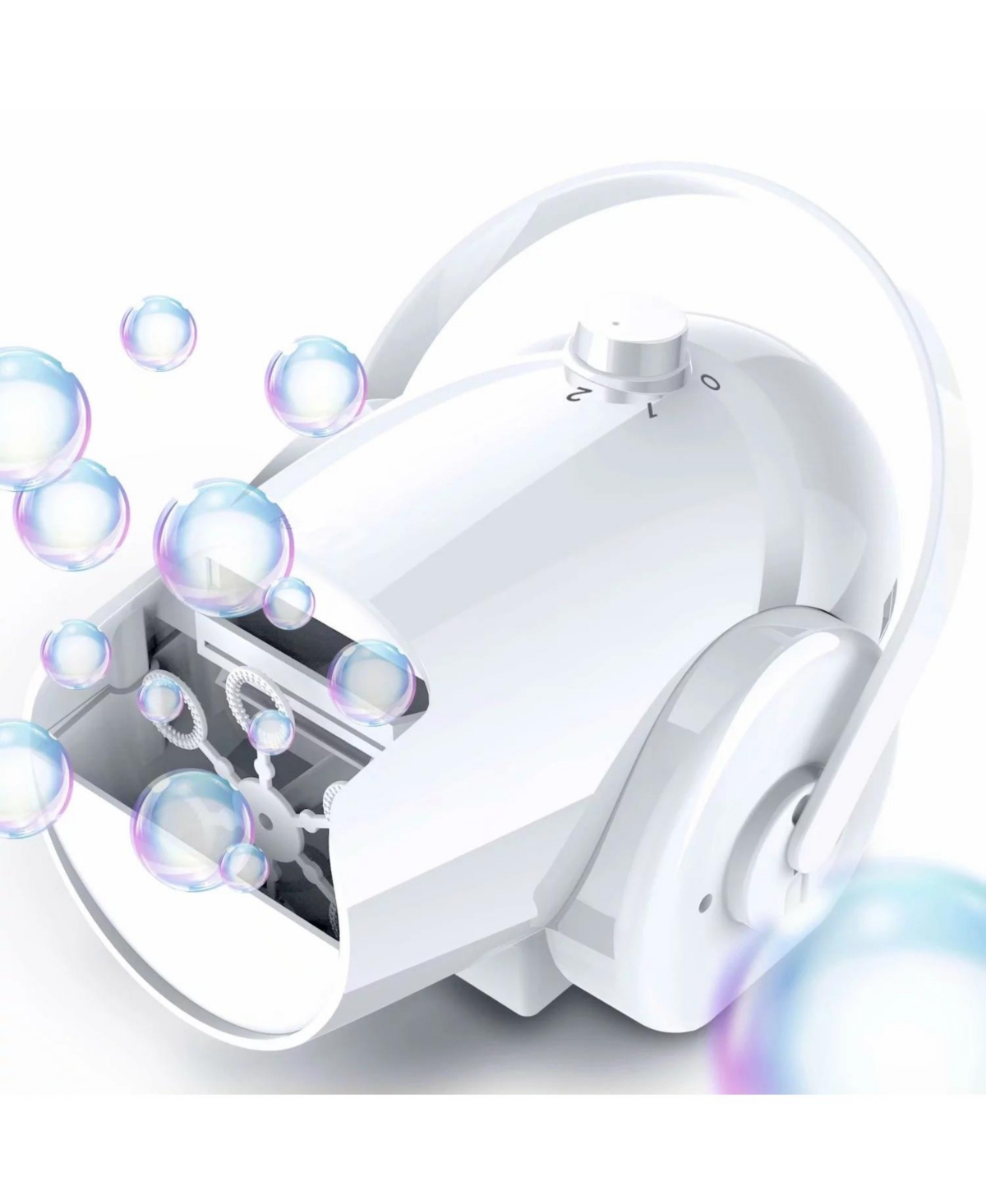 Bubble Machine Automatic Bubble Blower - White