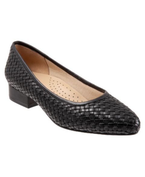 Женские балетки Trotters Jade Flat, цвет: Чёрный