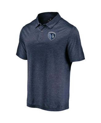Men's Navy Sporting Kansas City Poly Polo Shirt