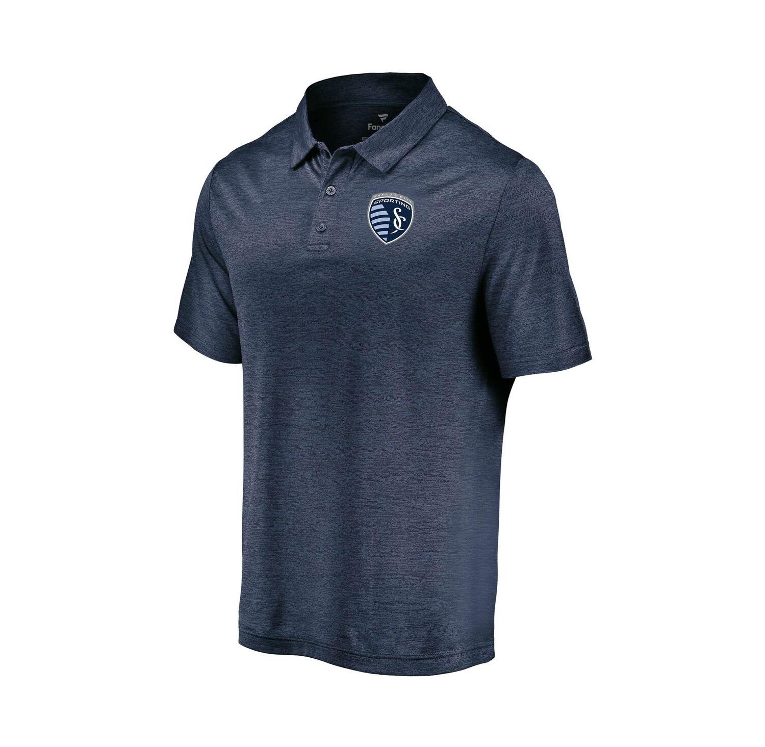 Men's Navy Sporting Kansas City Poly Polo Shirt