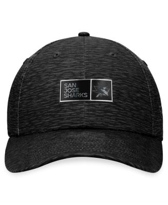 Men's Black San Jose Sharks Authentic Pro Road Adjustable Hat