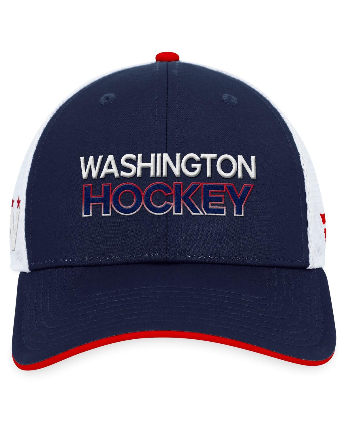 Fanatics Men's Navy Washington Capitals Authentic Pro Alternate Jersey Trucker Adjustable Hat In Navy