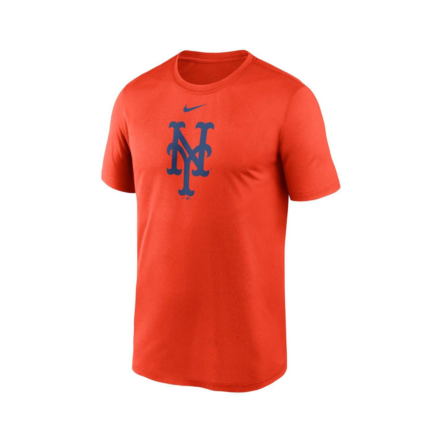 Мужская футболка Nike Orange New York Mets Legend Fuse Large Logo Performance — фото 3
