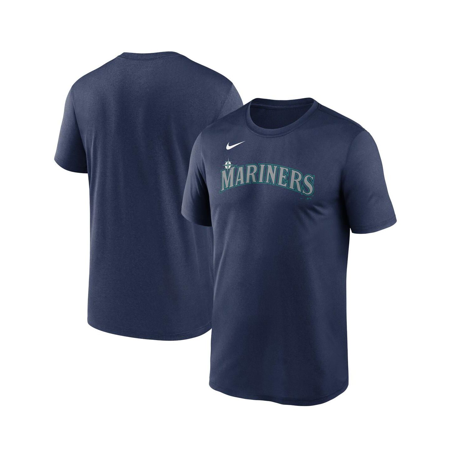 Мужская футболка Nike Navy Seattle Mariners Fuse Legend — фото 1