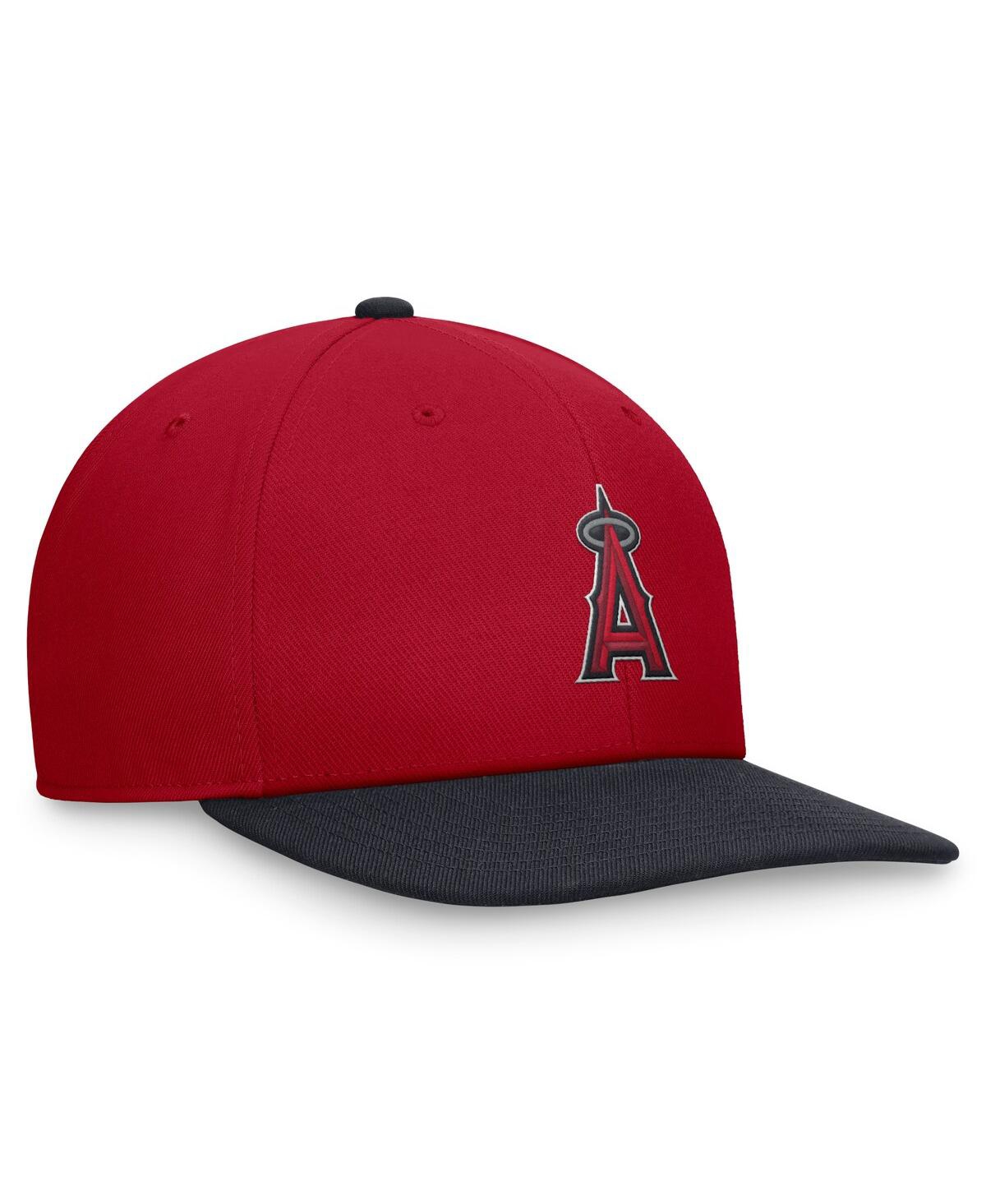 Nike Men's Red/navy Los Angeles Angels Evergreen Two-tone Snapback Hat In Red,navy