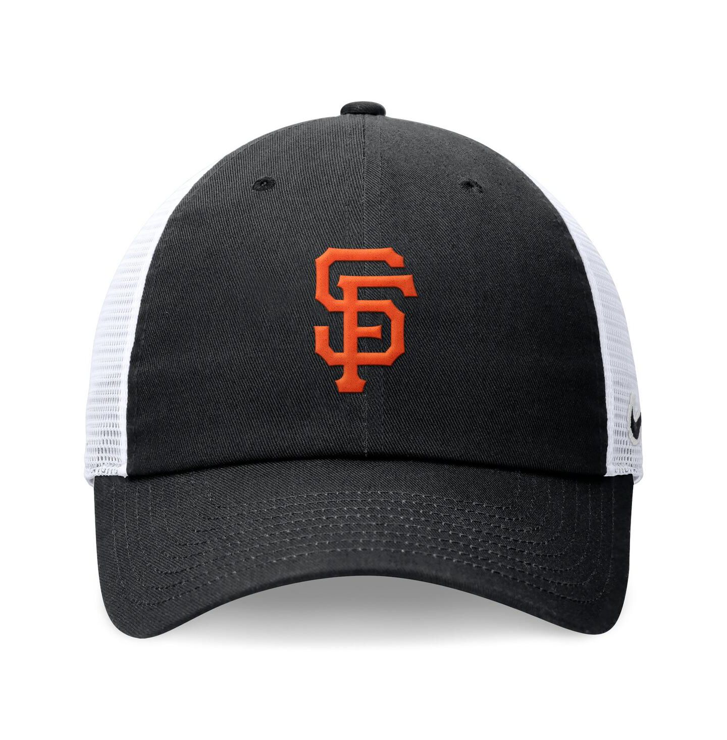 Мужская кепка Nike Black San Francisco Giants Club Trucker Adjustable Hat — фото 2
