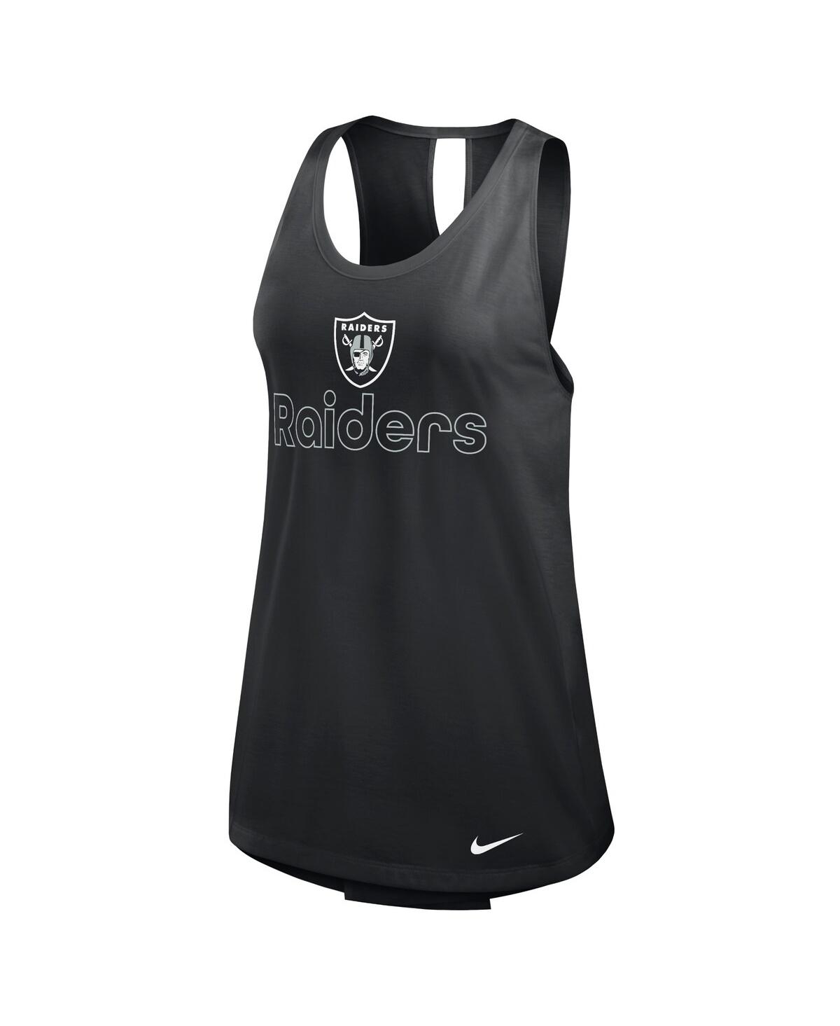 Nike Women's Black Las Vegas Raiders Performance Tank Top In Black