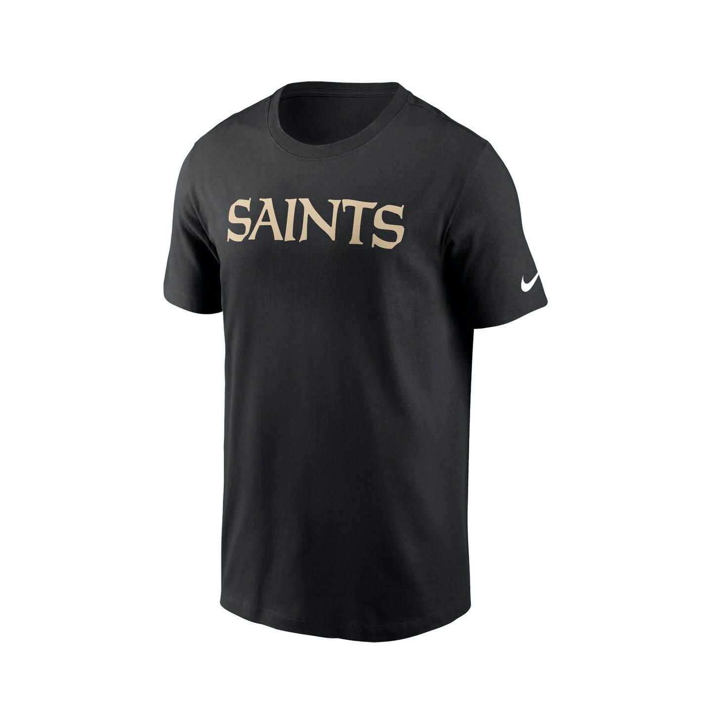 Мужская футболка Nike Black New Orleans Saints Primetime Wordmark Essential — фото 3