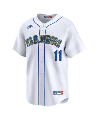 Men's Edgar Martinez White Seattle Mariners Throwback Cooperstown Limited Jersey