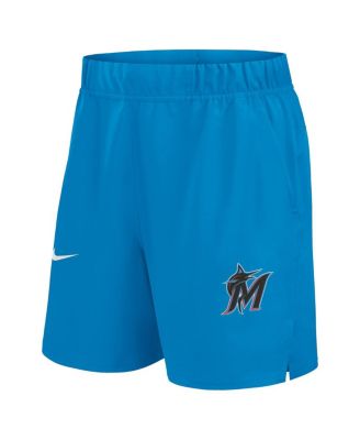 Men's Blue Miami Marlins Woven Victory Performance Shorts
