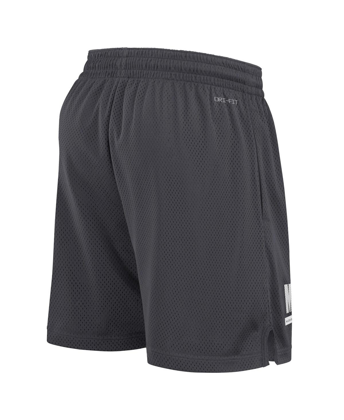 Nike Men'sMichigan State Spartans 2024 Sideline Mesh Shorts - Anthracite, Green