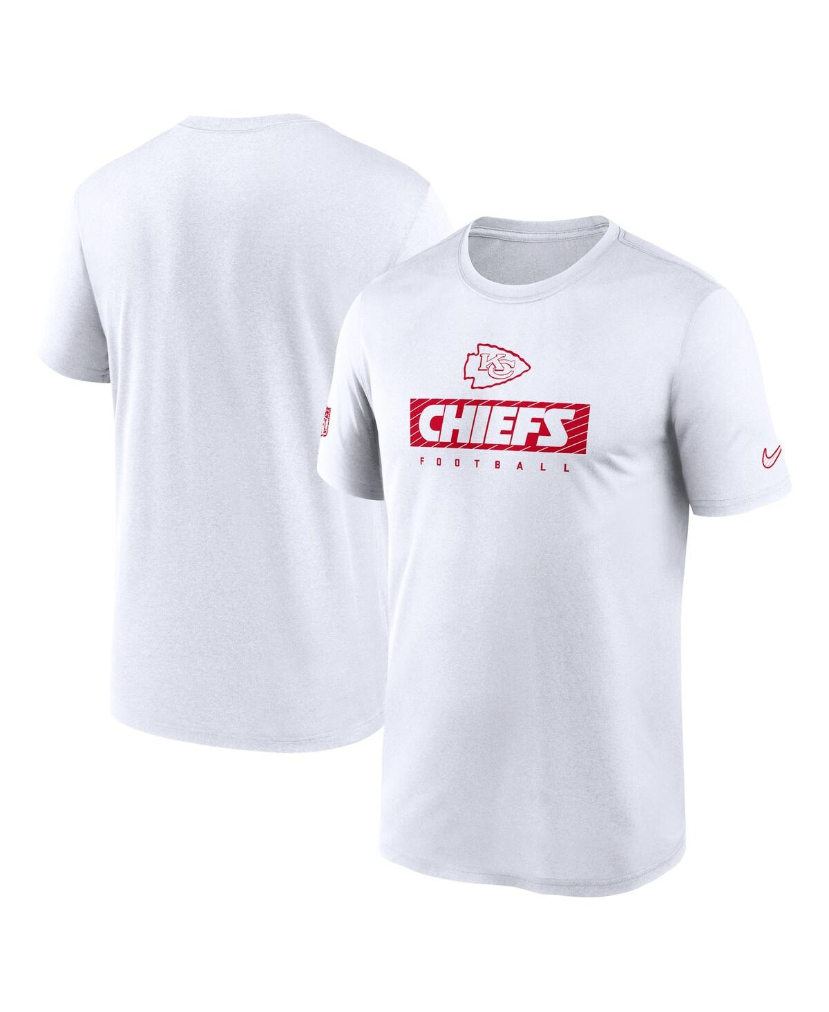 Men's White Kansas City Chiefs Sideline Legend Performance T-Shirt - White