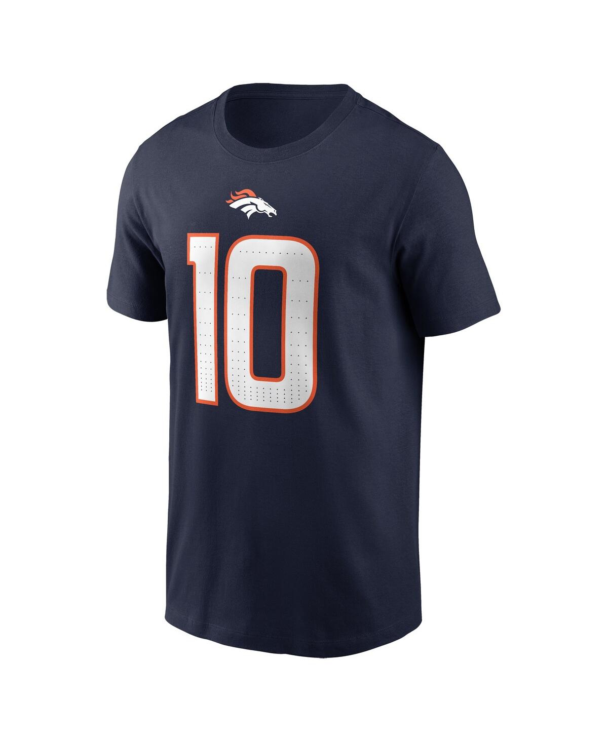 NIKE MEN'S BO NIX NAVY DENVER BRONCOS 2024 NFL DRAFT PLAYER NAME NUMBER T-SHIRT 